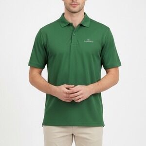 Clique Rivercrest Golf Polo Shirt Men's Large Green Short Sleeve Embroidered